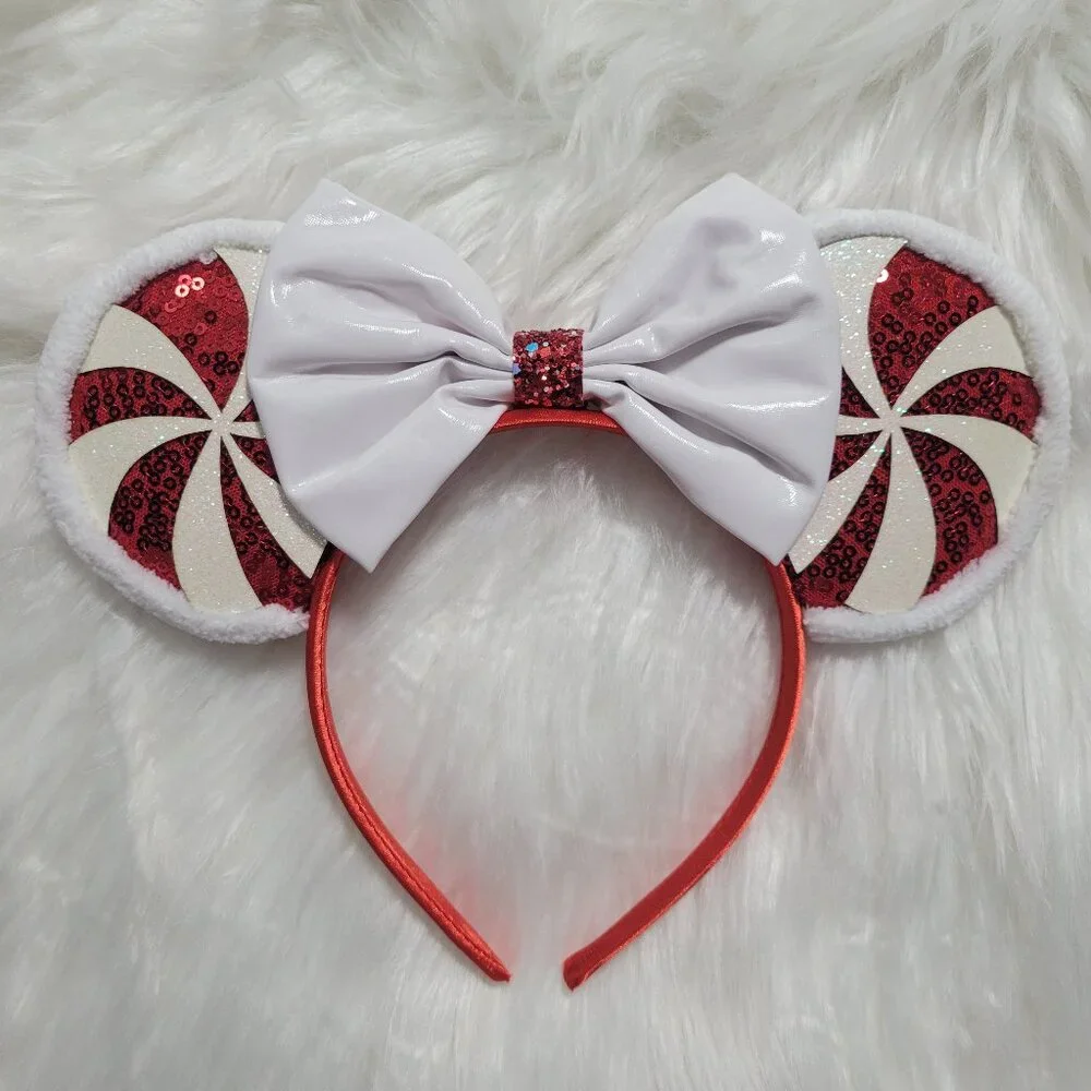 Peppermint Themed Minnie Mouse Ears